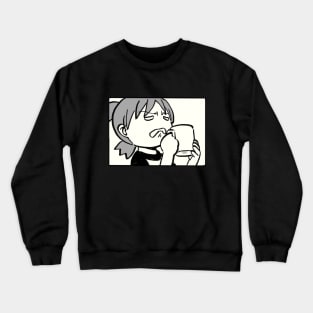 yotsuba reaction to black coffee meme Crewneck Sweatshirt